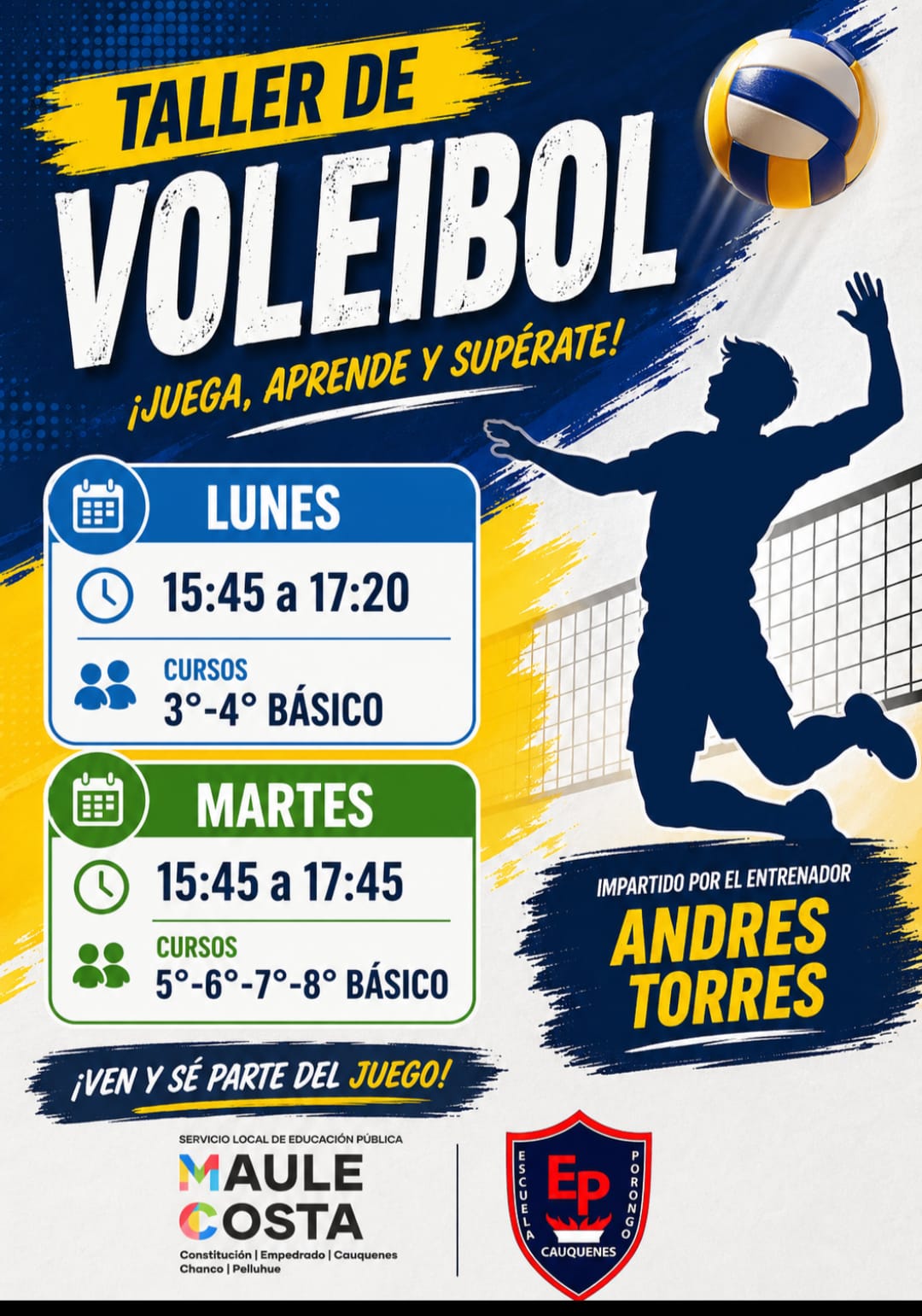 Taller Voleibol Damas - Varones